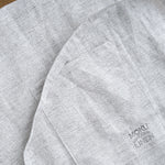 Strap on Moku Linen Apron in Charcoal