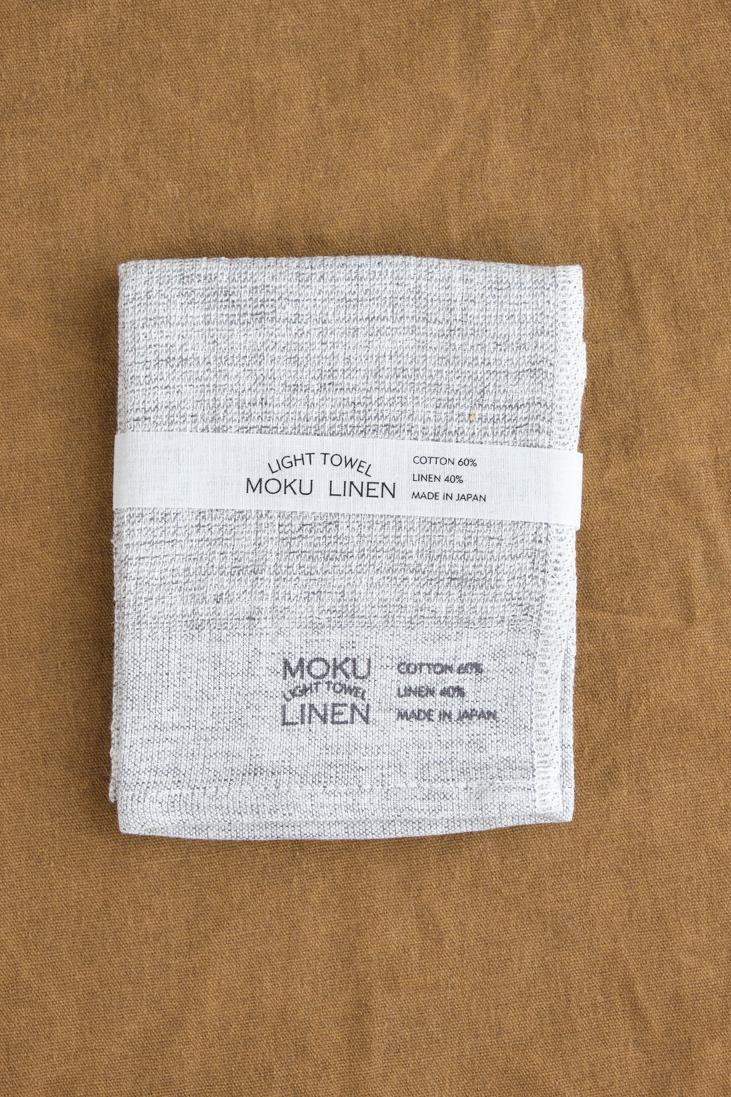 Moku Linen Washcloth in Charcoal