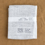 Moku Linen Washcloth in Light Grey