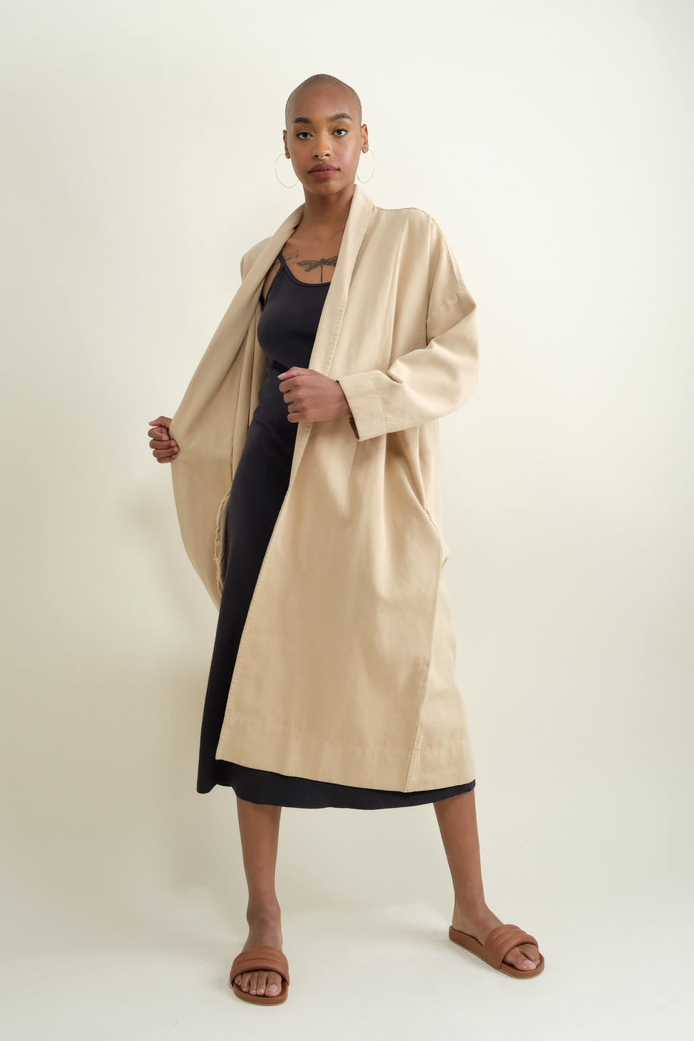 Kate Lab Coat in Wheat