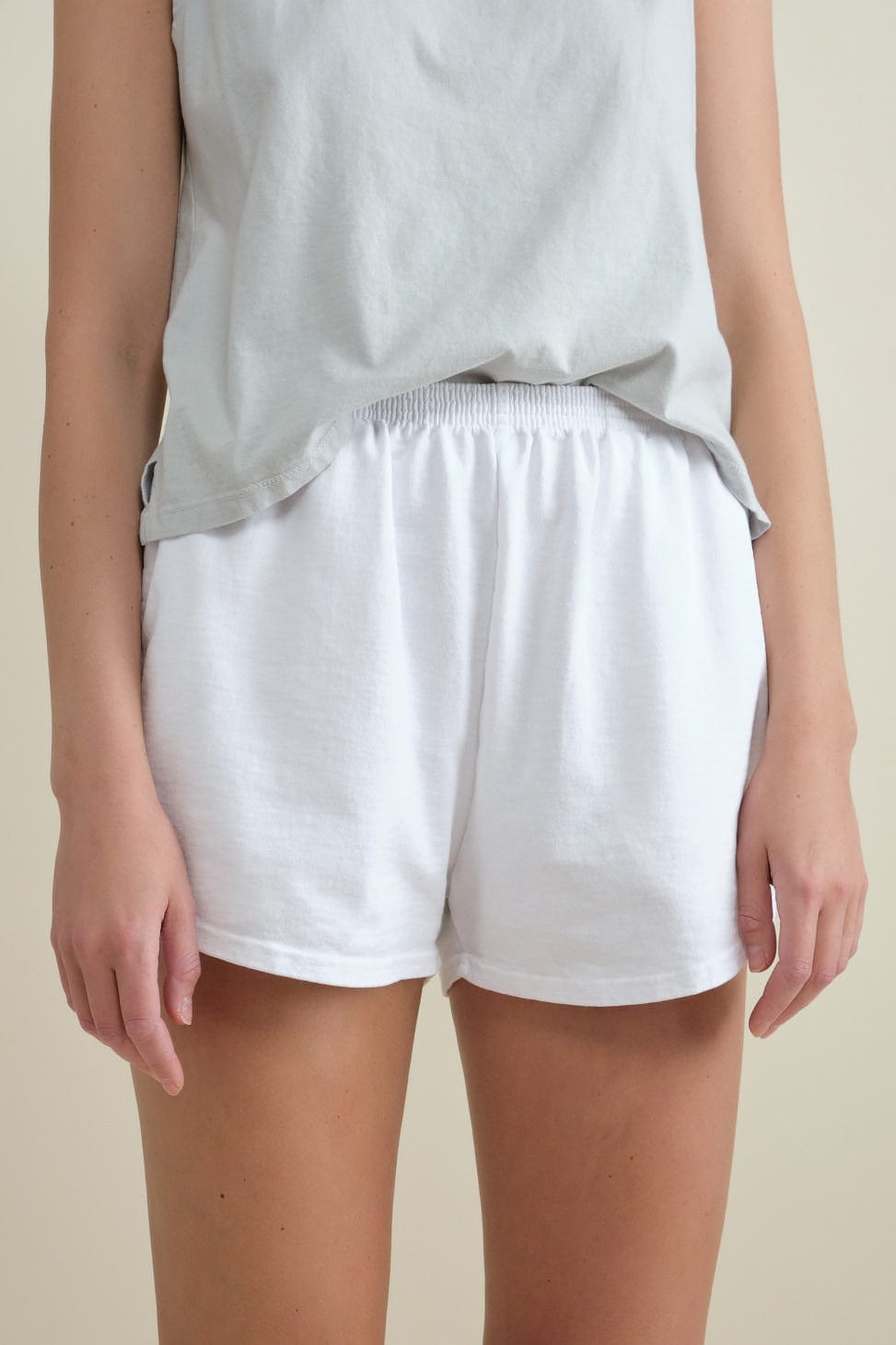 Front of Sarah Shorts in White