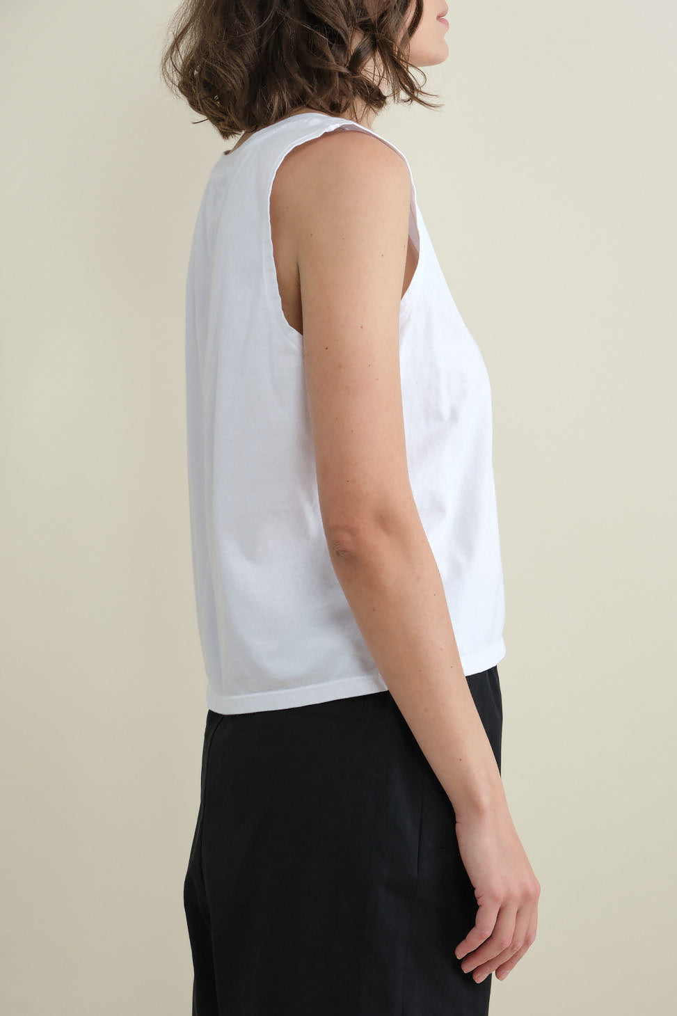 Side of Violet Tank in White