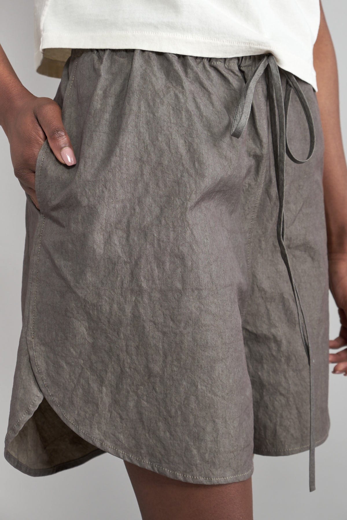 Pocket on Wind Shorts in Lava
