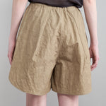 Back of Wind Shorts in Taupe