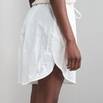 Side of Wind Shorts in White
