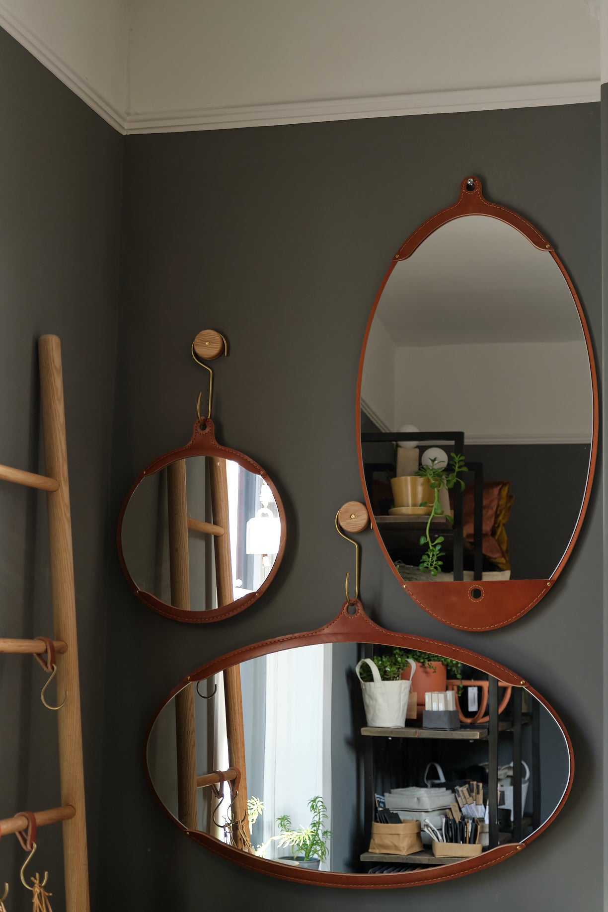 Lostine fairmount long oval mirror