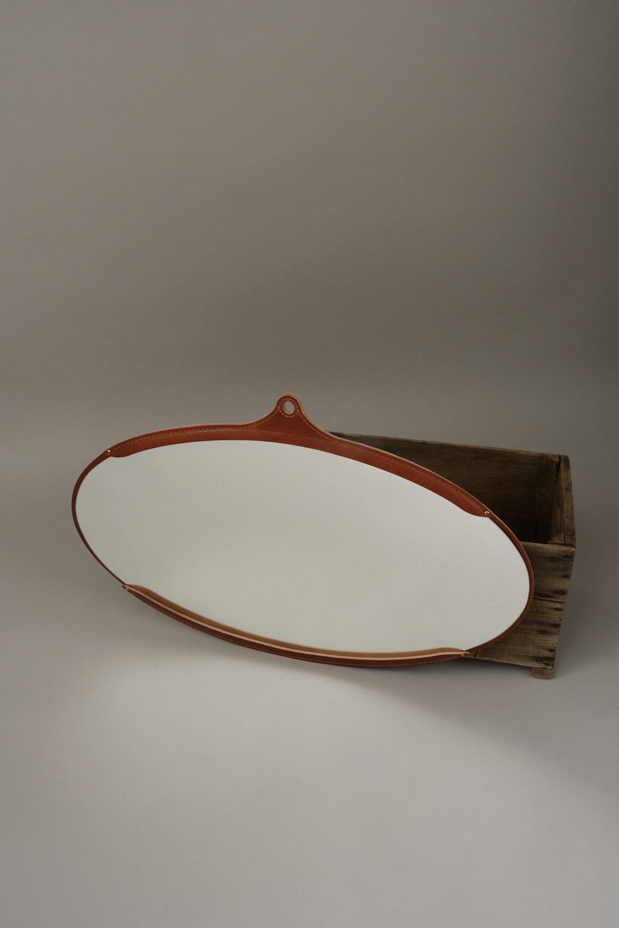 Lostine fairmount wide oval mirror