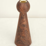 Lostine Home Candle Holders Bella Candle Holder in Black Walnut Black Walnut / 9" H X 3.5" Dia