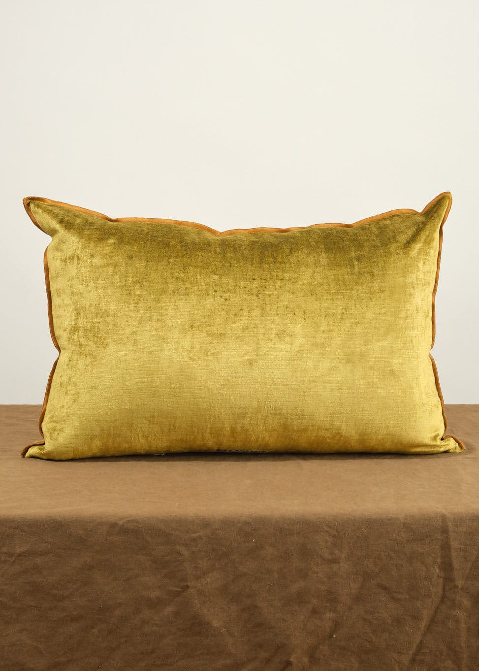 Maison De Vacances Home Pillows 16" X 24" Royal Velvet Vice Versa Cushion in Ocre Ocre / 16" X 24"