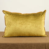 Maison De Vacances Home Pillows 16" X 24" Royal Velvet Vice Versa Cushion in Ocre Ocre / 16" X 24"