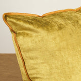 Maison De Vacances Home Pillows 16" X 24" Royal Velvet Vice Versa Cushion in Ocre Ocre / 16" X 24"