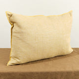Maison De Vacances Home Pillows 16" X 24" Washed Linen Vice Versa Cushion in Ocre Ocre/Givre / 16" X 24"