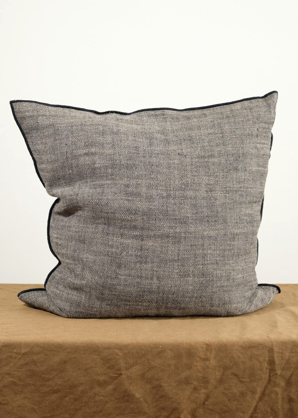 Maison De Vacances Home Pillows 26" X 26" Chinee Canvas Rustique Cushion Naturel/Noir / 26" X 26"