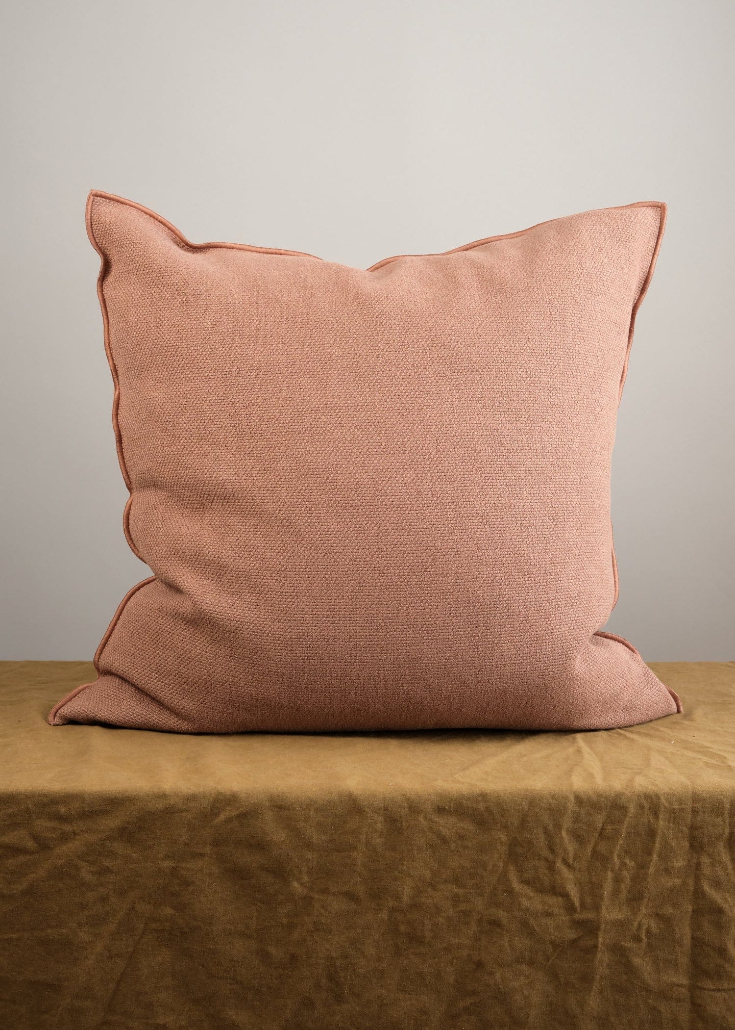 Maison De Vacances Home Pillows 26" X 26" Vice Versa Cushion in Argile Argile / 26" X 26"