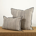 Maison De Vacances Home Pillows 26" X 26" Byzance Canvas Rustique Cushion Naturel/Noir / 26" X 26"