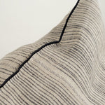 Maison De Vacances Home Pillows 26" X 26" Byzance Canvas Rustique Cushion Naturel/Noir / 26" X 26"