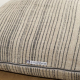 Maison De Vacances Home Pillows 26" X 26" Byzance Canvas Rustique Cushion Naturel/Noir / 26" X 26"