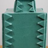 Matthew Ward Studio Art Ceramics Ric Rac Vase Green
