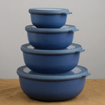 Cirqula Multi Bowl Set in denim blue