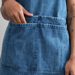 Mi Cocina Home Kitchen Aprons Indigo Denim Classic Apron Light Vintage Wash / One Size