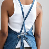 Mi Cocina Home Kitchen Aprons Indigo Denim Classic Apron Light Vintage Wash / One Size