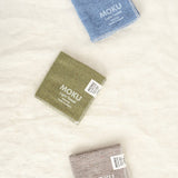 Kontex Home Bath Textiles Moku Light Washcloth in Azure Azure / 11" L X 11" W