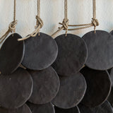 MQuan Art Ceramics 7 Disc Wall Hanging Black/Grey / 22" W X 37" L
