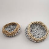Neo Home Baskets Large Canapa Basket in Pearl Grey Pearl Grey / 17" D X 8.5" H