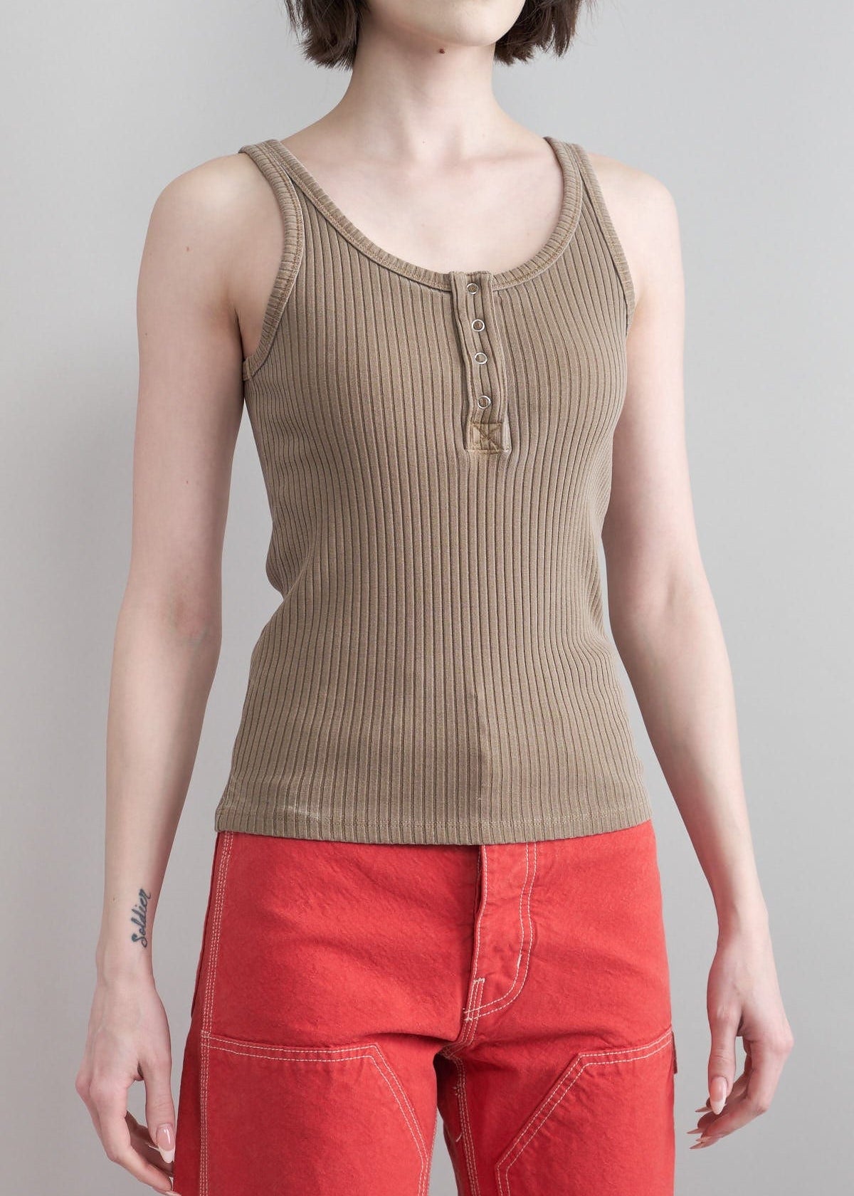 NSF Apparel Womens Tees Bell Tank Pigment Java / Petite
