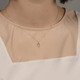 Pamela Love Jewelry Necklaces Mini Dagger Pendant 14K Yellow Gold / 16" Chain