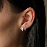 Pamela Love Jewelry Earrings Inlay Huggie Opal