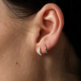 Pamela Love Jewelry Earrings Inlay Huggie Opal