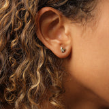 Pamela Love Jewelry Earrings Eternal Heart Stud 14K Yellow Gold