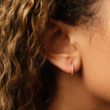 Pamela Love Jewelry Earrings 8mm Pave Huggie Diamond