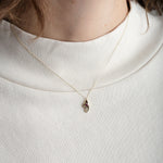 Pamela Love Jewelry Necklaces Heart in Hand Pendant Ruby / 16" Chain