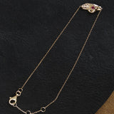 Pamela Love Jewelry Bracelets Heart in Hand Bracelet Ruby / 6.25"-7" Chain