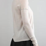 Side of Bateau Pullover in White Dune