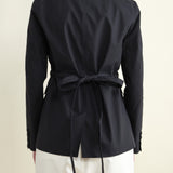 Back of Donne Blazer Rachel Comey in Black