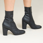 Side of Saco Boot in Black