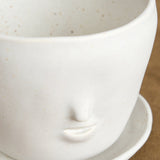Rami Kim Studio Home Planters Face Pot Set in Oatmeal Oatmeal / 4” D X 4” H