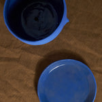 Aerial view of Face Pot Set in Intense Blue