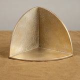S/N Home Objects Brass Bookend Brass / 4.75" W X 4.75" D X 4.75" H
