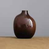 Kinto Home Kitchen Vases Sacco Vase Glass 02 Brown