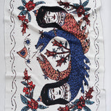 SAVED New York Home Throws Shahmaran Throw White Multi / 51" X 71"