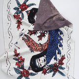SAVED New York Home Throws Shahmaran Throw White Multi / 51" X 71"