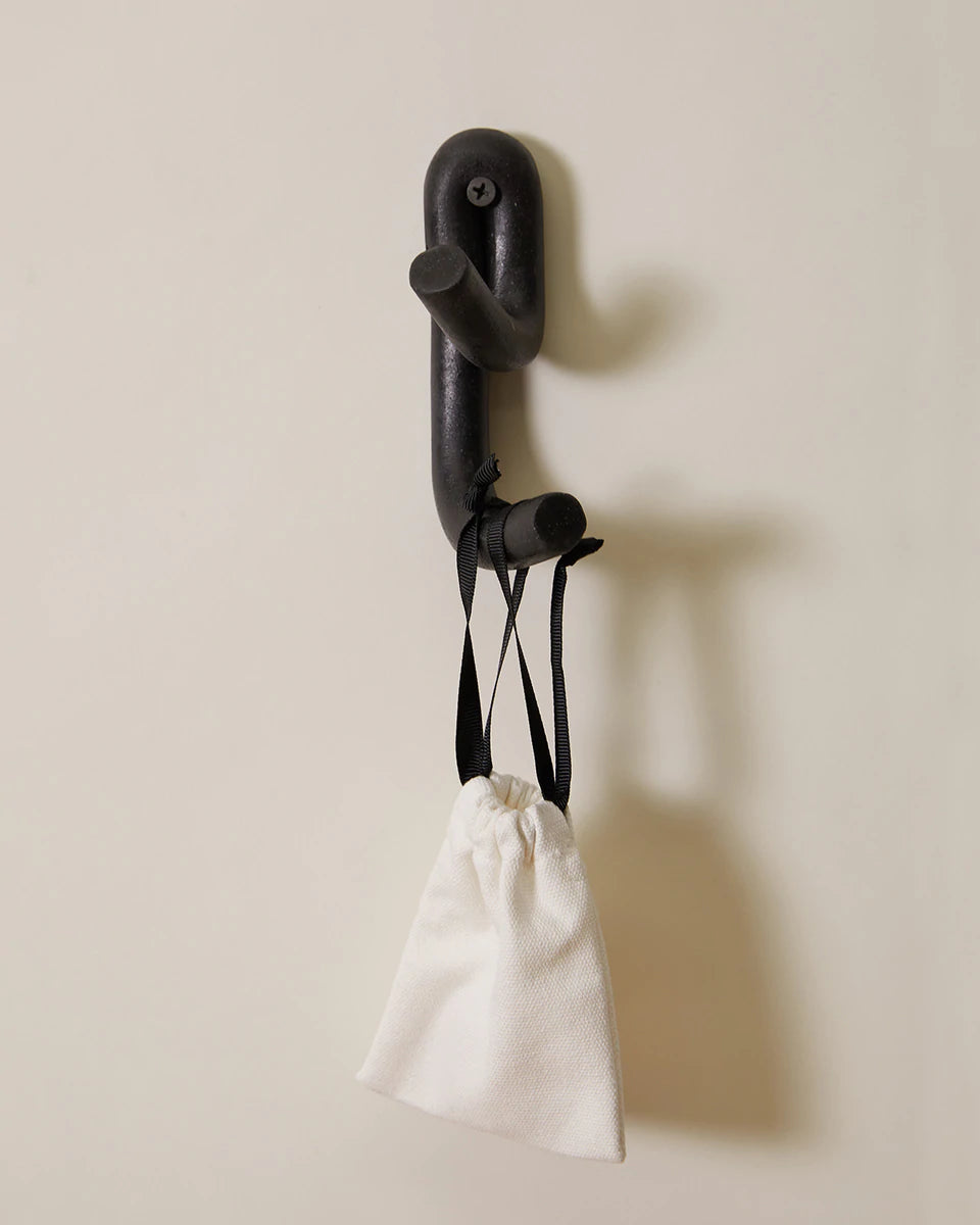 Leggy Crossed Wall Hook in black hanging