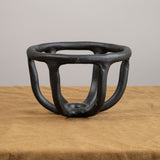Virginia Sin Home Kitchen Containers Moth Fruit Bowl Matte Black / 8.5" D X 6" H