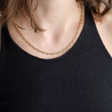 Stephanie Windsor Jewelry Necklaces 100mm Long Oval Link Chain 14K Yellow Gold / 18" Chain