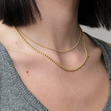 Stephanie Windsor Jewelry Necklaces Baby Ball Chain 14K Yellow Gold / 16"
