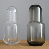 Toyo Sasaki Glass Home Kitchen Glassware Glass Decanter and Cup Set